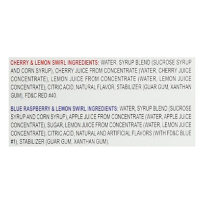 Luigis Real Italian Ice Cherry/Blue Raspberry Lemon Swirl - 36 Fl. Oz. - Image 4