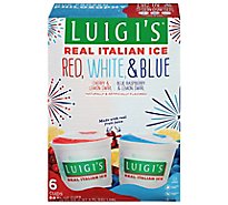 Luigis Real Italian Ice Cherry/Blue Raspberry Lemon Swirl - 36 Fl. Oz.