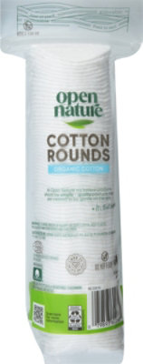 Open Nature Organic Cotton Rounds Hypoallergenic - 80 Count - Image 3
