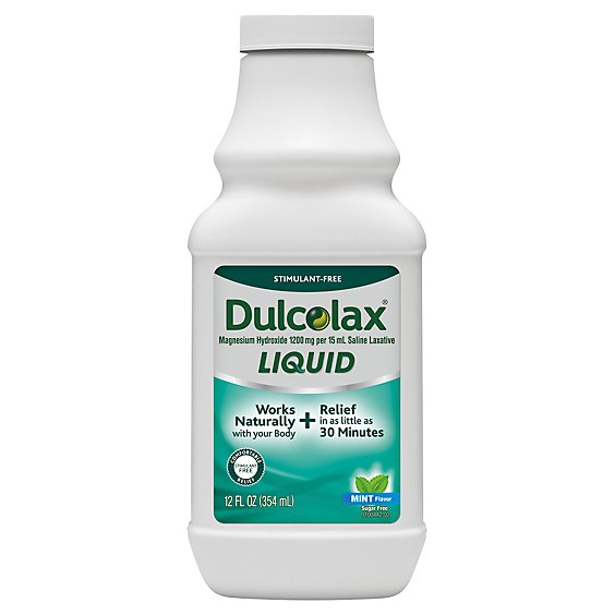 Dulcolax Mint Liquid Laxative - 12 Fl. Oz.