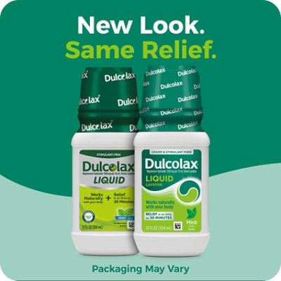 Dulcolax Liquid Laxative for Constipation Relief Mint - 12 Fl. Oz. - Image 2