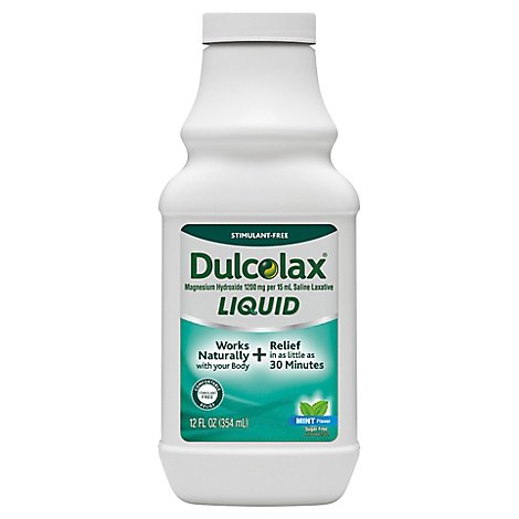 Dulcolax Mint Liquid Laxative - 12 Fl. Oz.