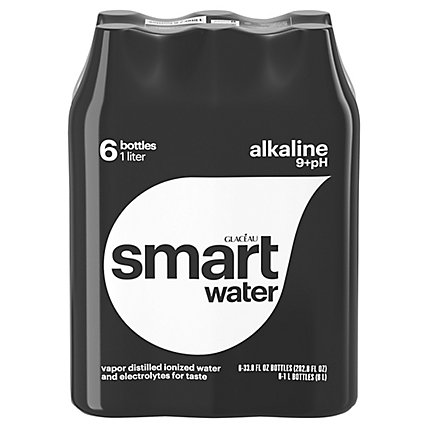 smartwater Alkaline Vapor Distilled Water - 6-33.8 Fl. Oz. - Image 2