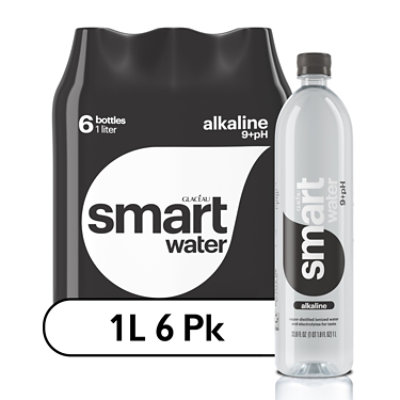 smartwater Alkaline Vapor Distilled Water - 6-33.8 Fl. Oz. - Image 2