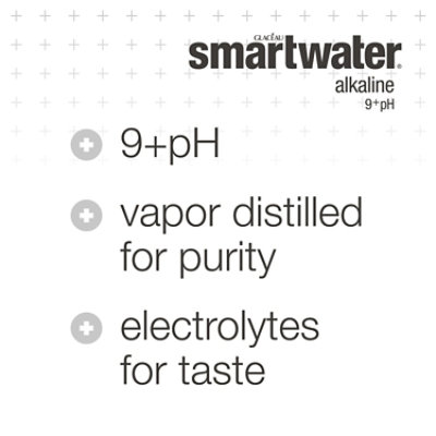 smartwater Alkaline Vapor Distilled Water - 6-33.8 Fl. Oz. - Image 4