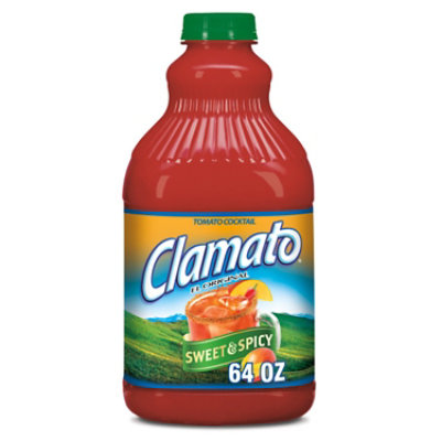 Clamato Sweet & Spicy Tomato Cocktail Bottle - 64 Fl. Oz. - Image 1