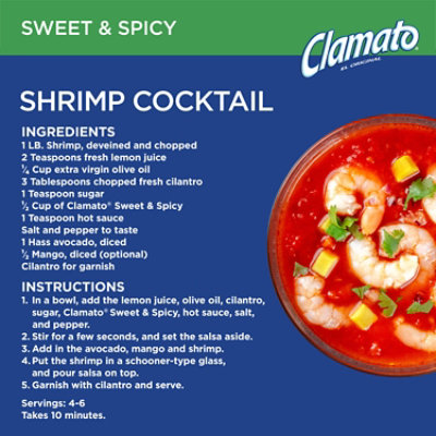 Clamato Sweet & Spicy Tomato Cocktail Bottle - 64 Fl. Oz. - Image 2