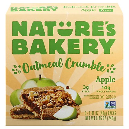 Natures Bakery Oatmeal Crumble Apple - 8.46 Oz - Image 3