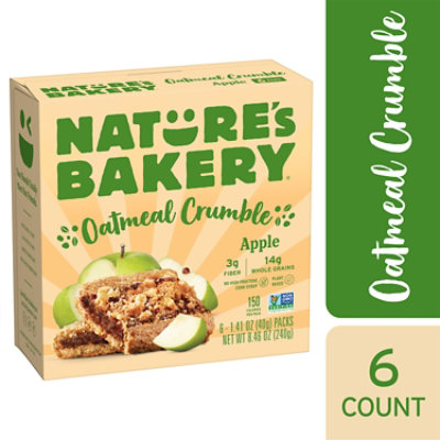 Natures Bakery Oatmeal Crumble Apple - 8.46 Oz - Image 2