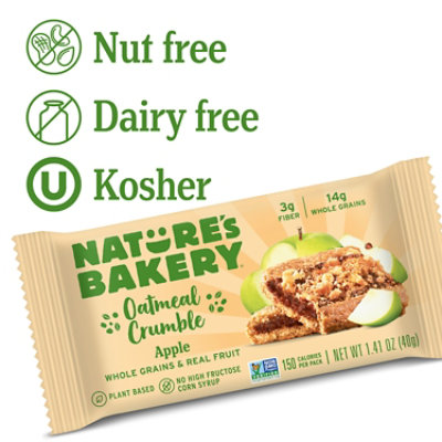 Natures Bakery Oatmeal Crumble Apple - 8.46 Oz - Image 5