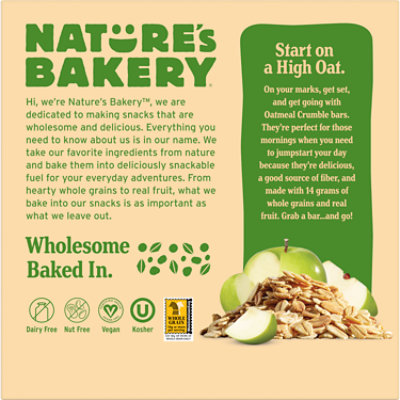 Natures Bakery Oatmeal Crumble Apple - 8.46 Oz - Image 3
