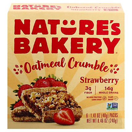 Natures Bakery Oatmeal Crumble Strawberry - 6-1.4 Oz - Image 3