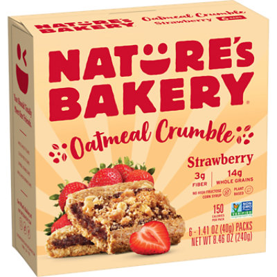 Natures Bakery Oatmeal Crumble Strawberry - 6-1.4 Oz - Image 1