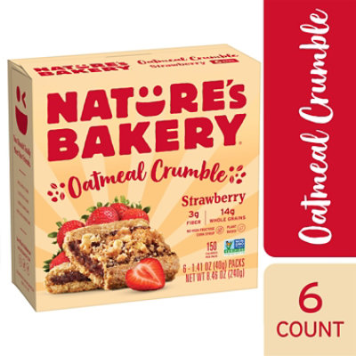 Natures Bakery Oatmeal Crumble Strawberry - 6-1.4 Oz - Image 2
