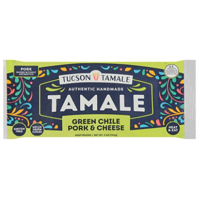 Tucson Green Chile Pork And Chese Tamale - 5 Oz