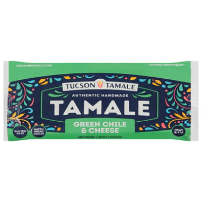 Tucson Green Chile And Cheese Tamale - 5 Oz - Image 3