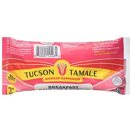 Tucson Breakfast Sausage And Cheese Tamale - 5 Oz - Image 3