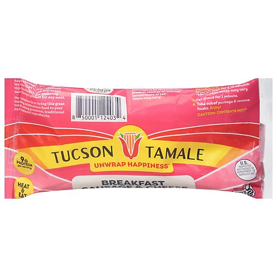 Tucson Breakfast Sausage And Cheese Tamale - 5 Oz