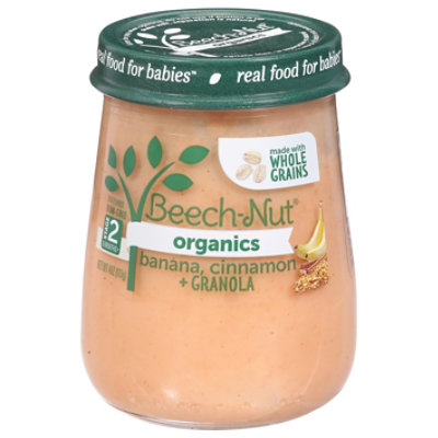 Beech-Nut Organics Stage 2 Banana Cinnamon & Granola Baby Food - 4 Oz - Image 2
