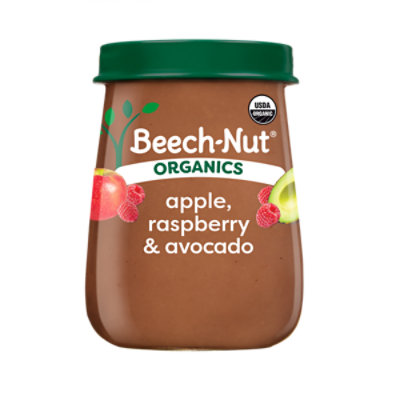 Beech-Nut Organics Stage 2 Baby Food Apple Raspberries & Avocado - 4 Oz