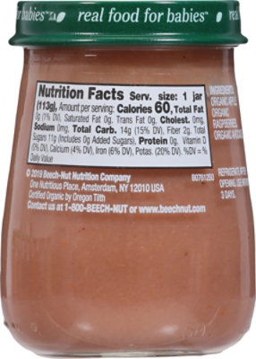 Beech-Nut Organics Stage 2 Baby Food Apple Raspberries & Avocado - 4 Oz - Image 5