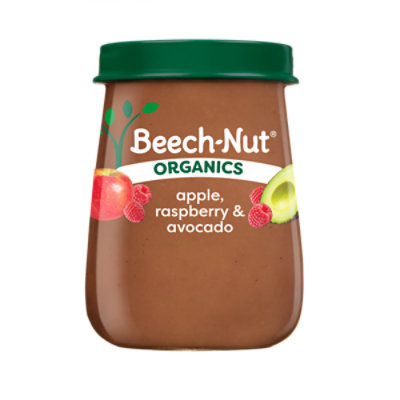 Beech-Nut Organics Stage 2 Baby Food Apple Raspberries & Avocado - 4 Oz - Image 1