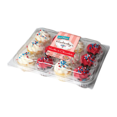 Kb Van & Choc Assorted Patriotic Cupcakes - 22 Oz - Jewel-osco