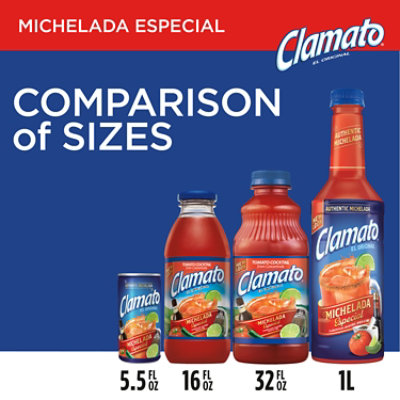 Clamato Michelada Especial Mixer In Bottle - 1 Liter - Image 3