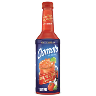 Clamato Michelada Especial Mixer In Bottle - 1 Liter - Image 1