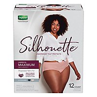 Depend Silhouette Large 40 To 52 Inch Waist Incontinence Underwear - 12 Count - Image 3