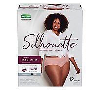 Depend Silhouette Adult Incontinence Underwear for Women - 12 Count
