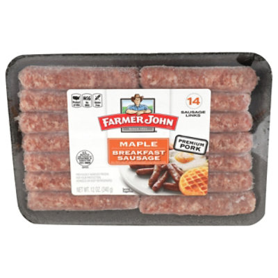 Farmer John Sausage Maple - 12 Oz