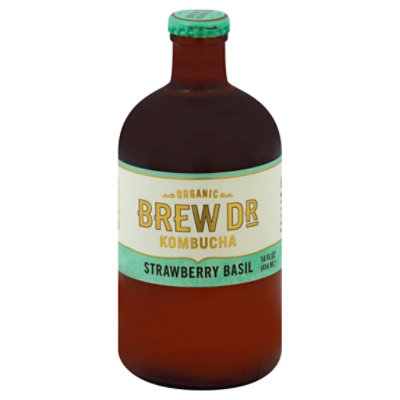 Brew Dr Kombucha Organic Strawberry Basil 14 Fl. Oz. Safeway