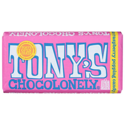 Tonys Cho Bar Choc White Rspbry Pop - 6.35 Oz - Image 1