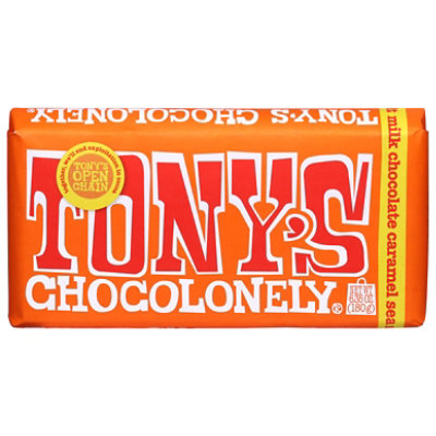 Tonys Cho Bar Choc Mlk Crml Sea Slt - 6.35 Oz