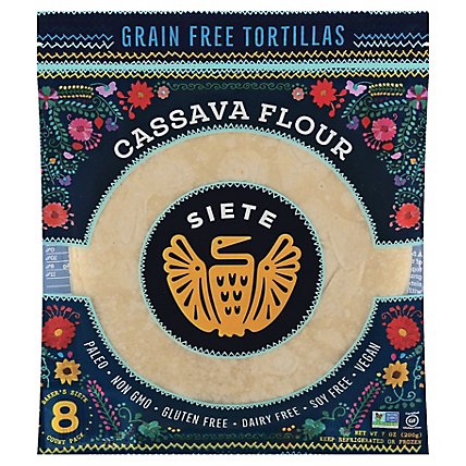 Siete Grain Free Cassava Flour Tortillas - 8 Count - Image 3