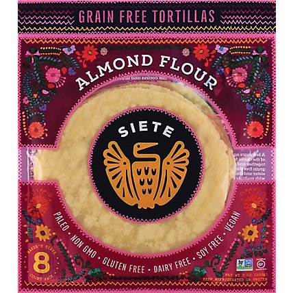 Siete Grain Free Almond Flour Tortillas - 8 Count - Image 2