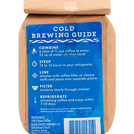 Kauai Coffee Cold Brew 10oz Grind - 10 Oz - Image 3