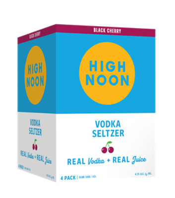 High Noon Black Cherry Vodka Hard Seltzer Single Serve Cans - 4-355 Ml  - Image 1