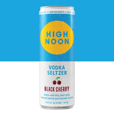 High Noon Black Cherry Vodka Hard Seltzer Single Serve Cans - 4-355 Ml  - Image 2