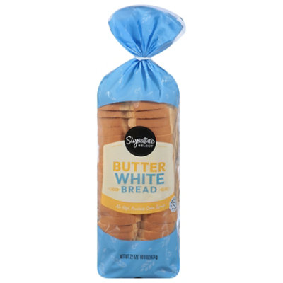 Signature SELECT Bread Butter Top White - 22 Oz