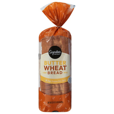 Signature SELECT Bread Butter Top Wheat - 22 Oz