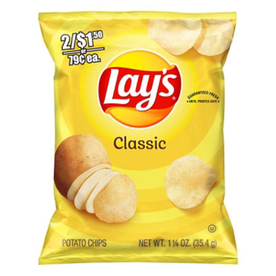 Lays Potato Chips Classic Bag - 1.25 Oz - Image 1