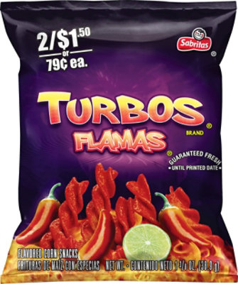 Sabritas Flavored Corn Snacks Turbos Flamas - 1.375 Oz - Image 2