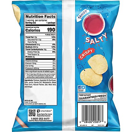 Lays Potato Chips Salt & Vinegar Flavored - 1.25 Oz - Image 6