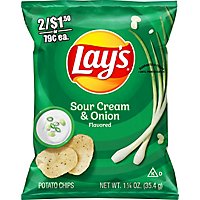 Lays Potato Chips Sour Cream & Onion - 1.25 Oz - Image 2