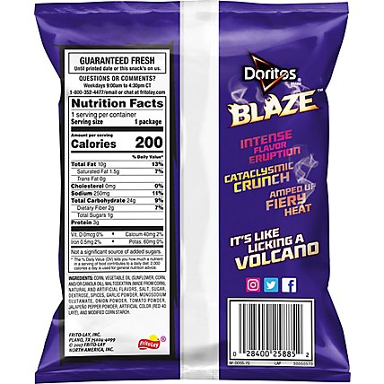 Doritos Tortilla Chips Blaze Flavored - 1.375 Oz - Image 6