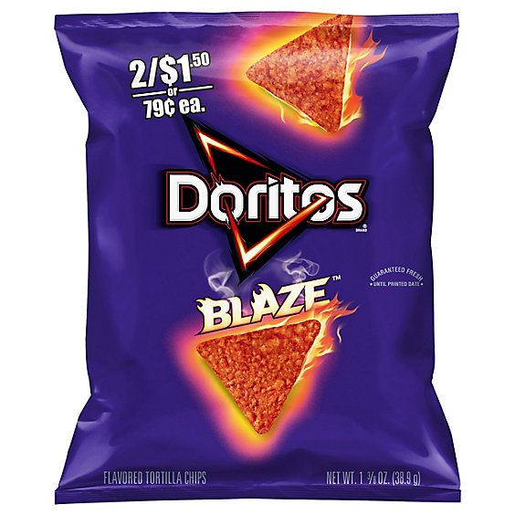 Doritos Tortilla Chips Blaze Flavored - 1.375 Oz