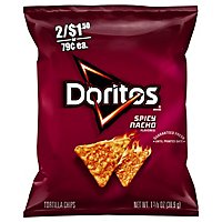 Doritos Tortilla Chips Spicy Nacho Flavored - 1.375 Oz - Image 1