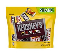 HERSHEY'S Miniatures Assorted Milk And Dark Chocolate Candy Bars Share Pack - 10.4 Oz
